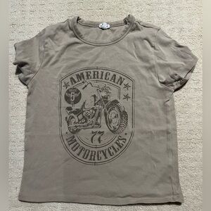 garage motorcycle baby tee